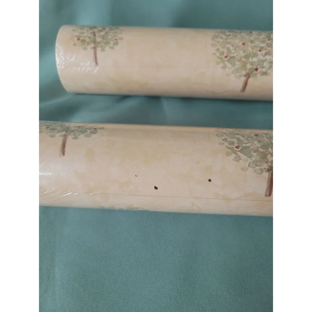Vintage Raymond Waites Apple Tree Wallpaper 2 Rolls Sealed Farmhouse 5801013